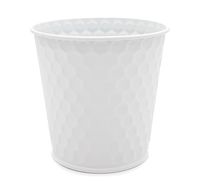 DONICZKA OSŁONKA METALOWA NA DONICZKĘ BIAŁA 11 cm