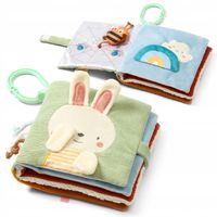 BABYONO MIĘKKA KSIĄŻECZKA SENSORYCZNA EDUKACYJNA ZAWIESZKA 0+ 1531