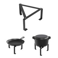 STOJAK NA OGNISKO SKŁADANY CAMPING GRILL STALOWY