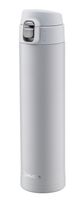Kubek termiczny bidon termos 520 ml stal nierdzewna 18/10 tworzywo szary
