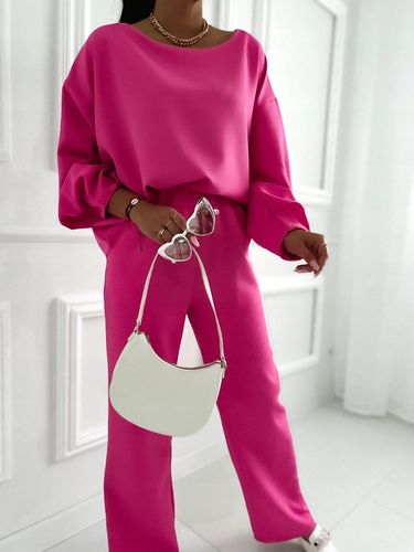 KOMPLET DAMSKI SPODNIE GARNITUR ELEGANCKI KOLORY na Arena.pl