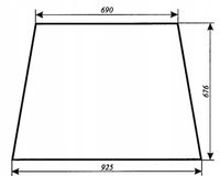 Szyba boczna - bok Massey Ferguson MF-255 kabina Chełmża, Lubsko KBMF/1