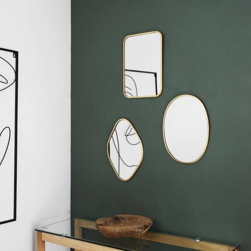 Lustro Arcilla złote prostokąt na Arena.pl