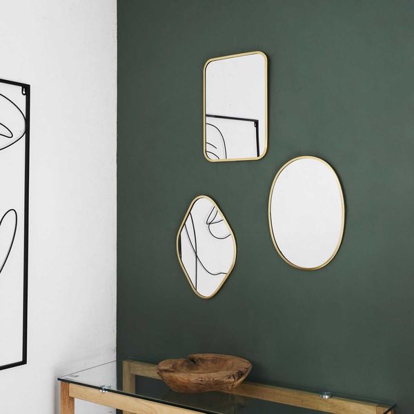 Lustro Arcilla złote prostokąt zdjęcie 5