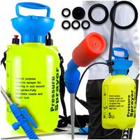 OPRYSKIWACZ RĘCZNY CIŚNIENIOWY ROZPYLACZ OGRODOWY WYDAJNY METALOWA LANCA 5L