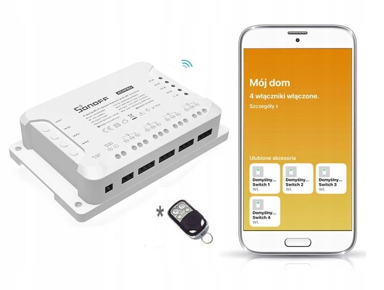 Sonoff 4CH R3 PRO WiFi 4 kanały eWelink smart DIN zdjęcie 6