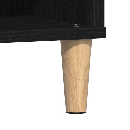 Stolik kawowy  Czarny Dąb 60x60x30 cm z drewna inżynieryjnego na Arena.pl