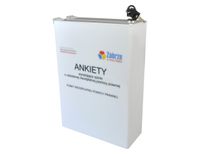 Urna skarbonka puszka z plexi mlecznej z logo 25x10x35cm na ankiety