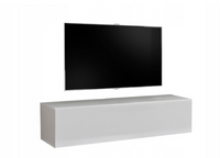 Wisząca Szafka RTV 120cm Biały połysk SIX w 5dni