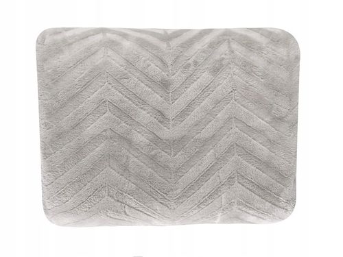 GRUBY KOC 200x220 cm CIEPŁA NARZUTA NA ŁÓŻKO DLA CIEBIE PREZENT JASNY SZARY na Arena.pl