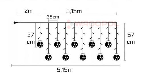 KULKI 200 MICRO LED BOMBKI LAMPKI CHOINKOWE SOPLE na Arena.pl