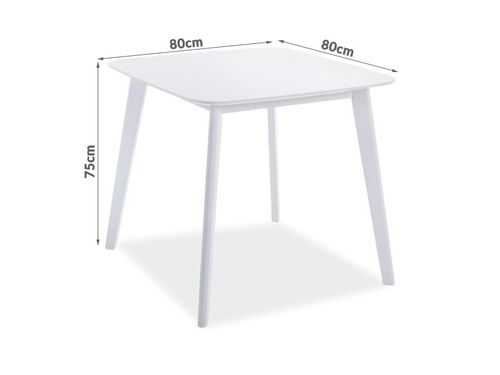 Stół Sigma 80x80cm biały na Arena.pl