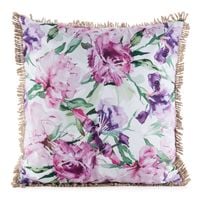 Poszewka GARDEN  45x45 cm różowo fioletowa poliester boho