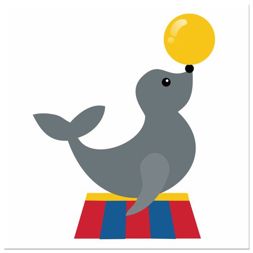 Obraz Płótno 30X30 Foka na Arena.pl