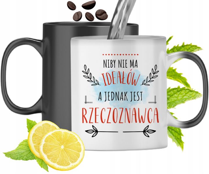 Kubek Magiczny Dla Rzeczoznawcy Zmieniający Kolor Z Nadrukiem Ze Zdjęciem zdjęcie 1