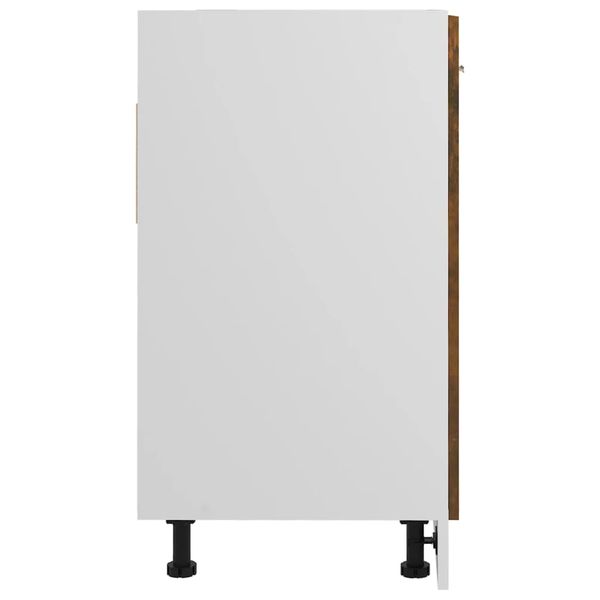 Szafka pod zlewozmywak, przydymiony dąb, 80x46x81,5 cm zdjęcie 6