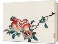 Obraz 50x40cm Pomegranate,  Kōno Bairei Japoński Vintage do Salonu