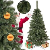 CHOINKA SZTUCZNA JODŁA KAUKASKA 180 CM PIĘKNA GĘSTA METALOWY STOJAK ZIELONA