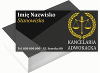 Wizytówki firmowe Foliowane 1000szt dużo wzorów KANCELARIA ADWOKACKA