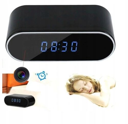 MINI KAMERA SZPIEGOWSKA UKRYTA BUDZIK ZEGAR WIFI FULL HD PODGLĄD NA na Arena.pl