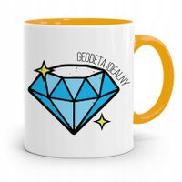 Kubek Żółty Dla Geodety Geodeta Idealny Prezent Z Nadrukiem Ze Zdjęciem