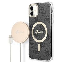 Zestaw Guess GUBPN61H4EACSK Case+Charger iPhone 11 6,1" czarny/black hard