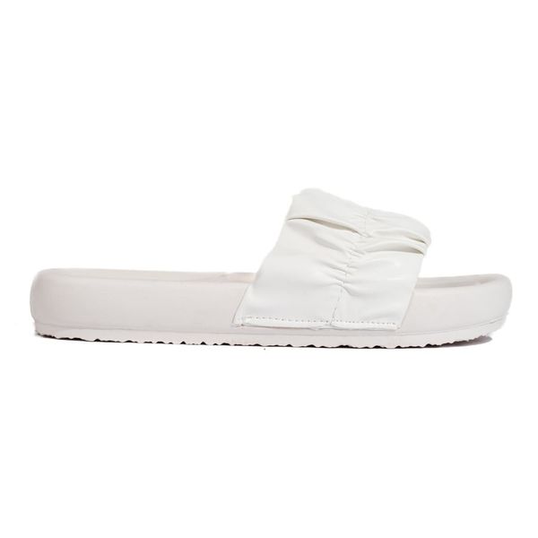 Białe damskie klapki r.37 zdjęcie 1