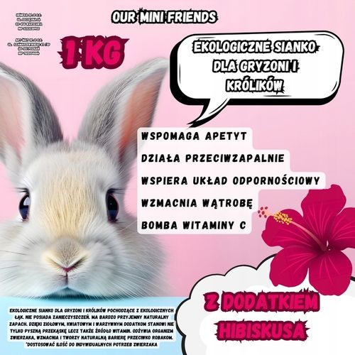 SIANKO Z KWIATAMI DLA KRÓLIKA I GRYZONIA ŚWIEŻE PACHNĄCE KWIATY 4 KG ZESTAW na Arena.pl