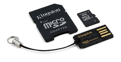 Kingston microSDHC  8GB class  4 + adapter + czytnik USB na Arena.pl