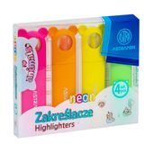 ZAKREŚLACZE Z ŁAPKAMI ANIMALS 4KOL NEONOWE ASTRAPEN HIT