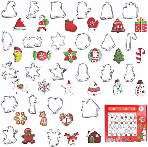 Foremki Wykrawacze do Ciastek Świątecznych 24szt na Arena.pl