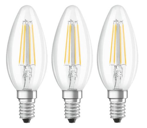 3x Żarówka LED E14 B35 4W = 40W 470lm 2700K Ciepła 300° Filament OSRAM na Arena.pl
