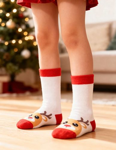 Skarpetki Świąteczne Dziecięce Bawełniane Skarpety Długie 2-PAK MORAJ 35-38 na Arena.pl