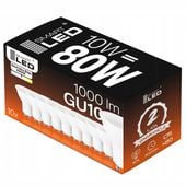 Żarówka LED GU10 10W = 80W Biała Neutralna Wydajna Mocna 120° Nie