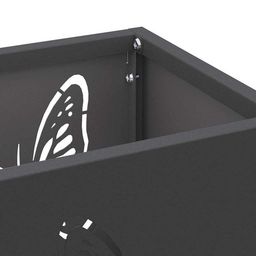 Stojak na parasol Czarny 15.5 x 15.5 x 49 cm Stal na Arena.pl