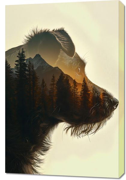 Obraz 60x90cm Psi Duch Lasu zdjęcie 1