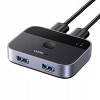 2 x Przełącznik / Switch USB 3.0 (2x2) Ugreen CM757, 5 Gbps + 2x kabel USB