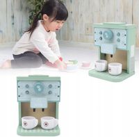 DREWNIANY EKSPRES DO KAWY DLA DZIECI + AKCESORIA ŁADNA ZABAWKA NA PREZENT