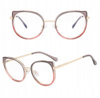 SOLIDNE Damskie Okulary Zerówki do KOMPUTERA Blue Light UV OPRAWKI Flexy OC