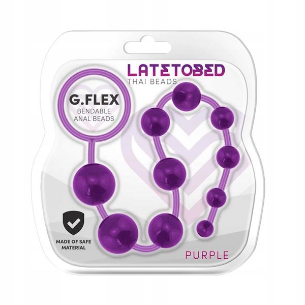 G.Flex żelowy sznur kulek purple zdjęcie 3