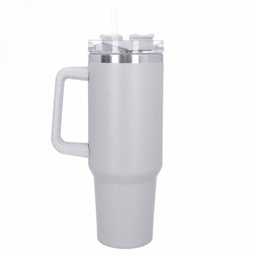 Kubek termiczny ze słomką próżniowy na kawę herbatę napoje zimne duży 1,2l na Arena.pl