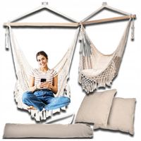 FOTEL WISZĄCY KRZESŁO BRAZYLIJSKIE Huśtawka Hamak Ogrodowy Na Balkon HAFT