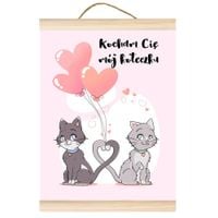 dyplom dla zakochanych "kocham cię mój koteczku"