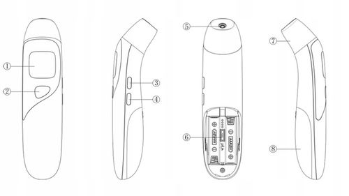 MEDYCZNY termometr bezdotykowy podczerwień do ucha czoła JUMPER JPD-FR403 na Arena.pl