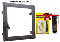 TANIE DRZWICZKI KOMINKOWE 65x50 DRZWI DRZWICZKA STALOWE DO KOMINKA PRAWE