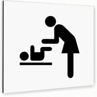 Tabliczka DIBOND DOWOLNY NAPIS BIAŁA Tablica nierdzewna PIKTOGRAM NADRUK UV