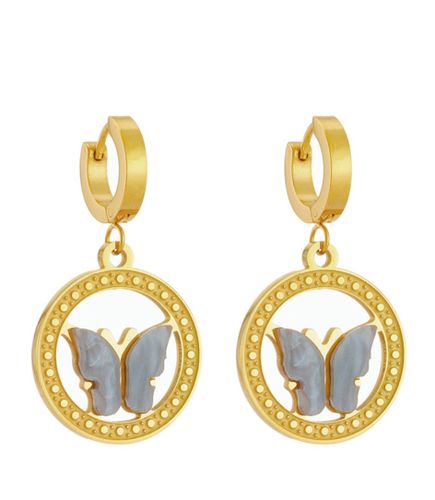 Eleganckie Złote Kolczyki Ze Stali Chirurgicznej na Arena.pl