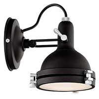 Kinkiet LAMPA ścienna NAUTILIUS 20482102 Kaspa metalowa OPRAWA regulowany reflektorek loft czarny