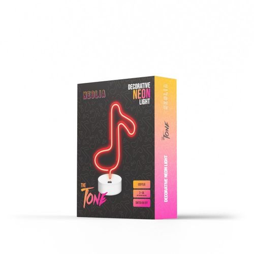 Neon na podstawce LED NUTKA czerwona NNE08 Neolia na Arena.pl