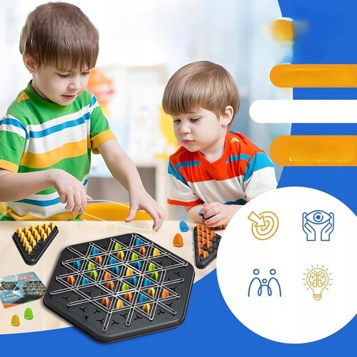 Triggle Gra W Trójkąty Strategiczna Gumki Recepturki 3D Triangle Chess Duża na Arena.pl
